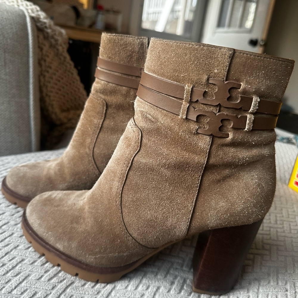 Tory Burch Tan Suede Women's Boots